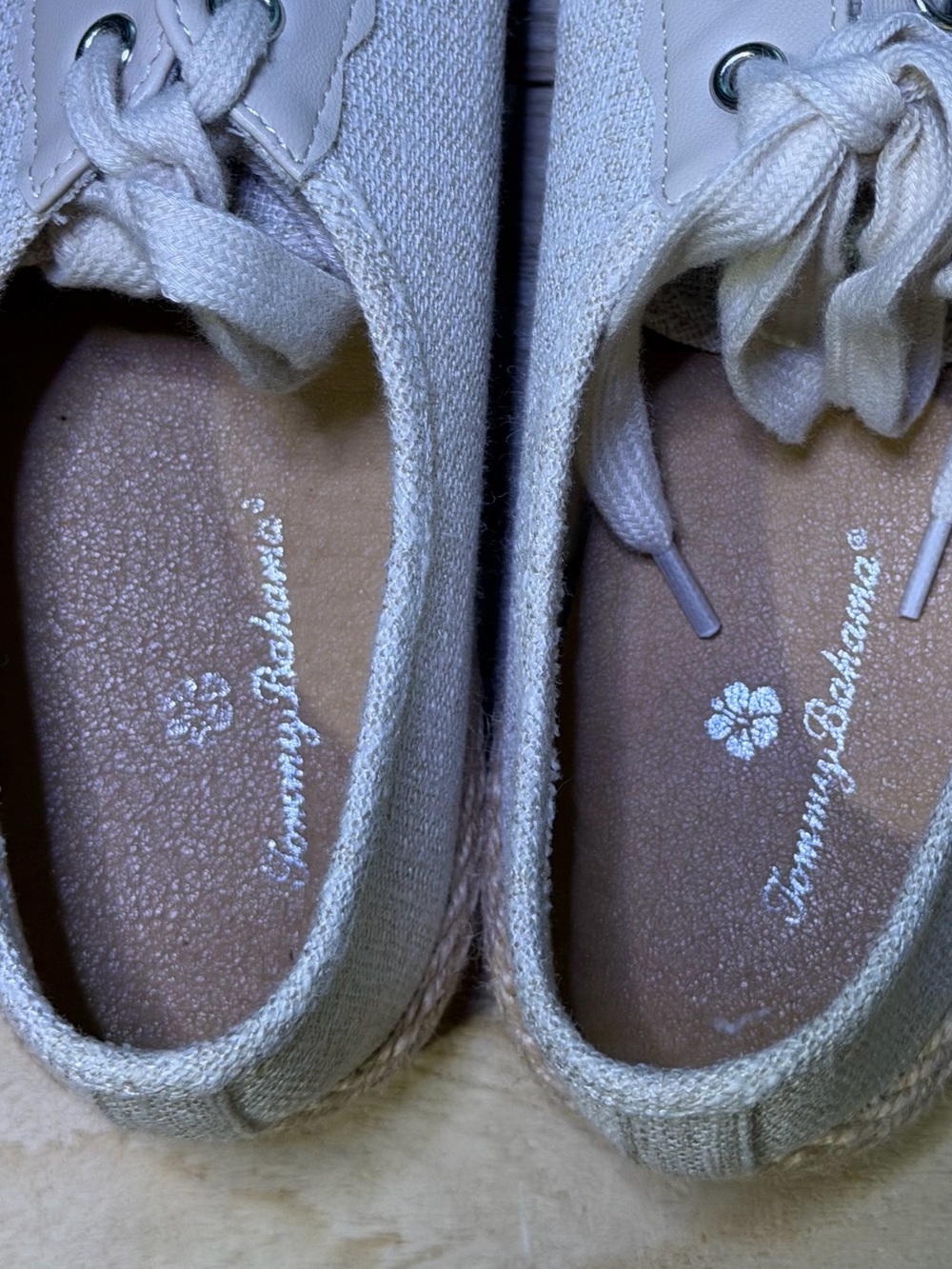 Tommy Bahama Espadrille Sneakers/Shoes 9 NEW Tan/Beige - Picture 2 of 8